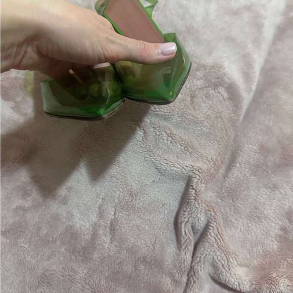 Amina Muaddi Holli Glass PVC slingback pumps - Picture 8 of 12